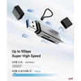 thumbnail image 2 of 2025 Latest Model SD Card Reader, High-Speed USB C to Micro SD Card Adapter USB, 2 of 5