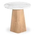 thumbnail image 3 of Moe's Home Collection Evelyn Accent Table Ashen Grey Matrix Marble Stone, 3 of 6