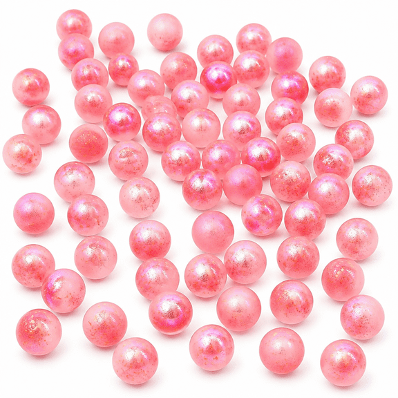 RAIRSKY 2026 New 100 Pcs Glass Marbles Bulk,Round Glass Marbles 0.39 Inch Glass Beads for Vase Fillers,Decorative Glass Stones for Garden Plant Pots Flowerpot Aquarium Filler Decorations