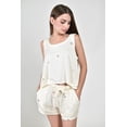 thumbnail image 4 of Set de pijama short + top Roman Fashion /Juvenil, k710 (Hueso) beige G, 4 of 5