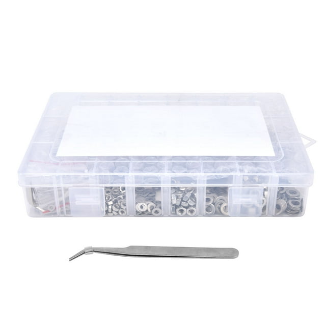 Kit de Tornillos Tuercas Arandelas NikouMX 580 Piezas Acero Inoxidable