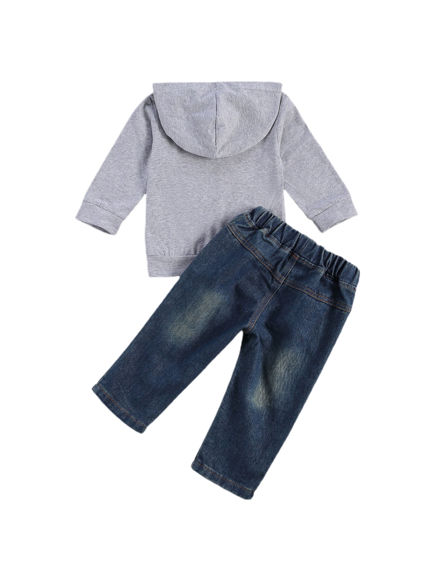 Toddler Baby Boy Outfits Hoodie Sweatshirts Jeans Clothes Set Fall Winter 6 9 12 18 24 Months