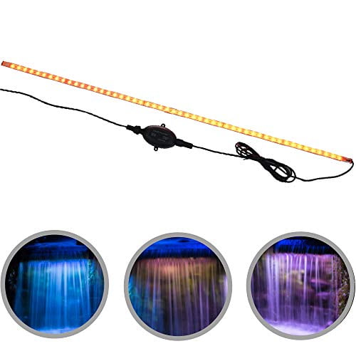 Ignite Landscape Lighting 24" Color Changing Spillway Light Bar (Add-On) for Landscape Lighting, Ponds, and Water Features - ILB24AO