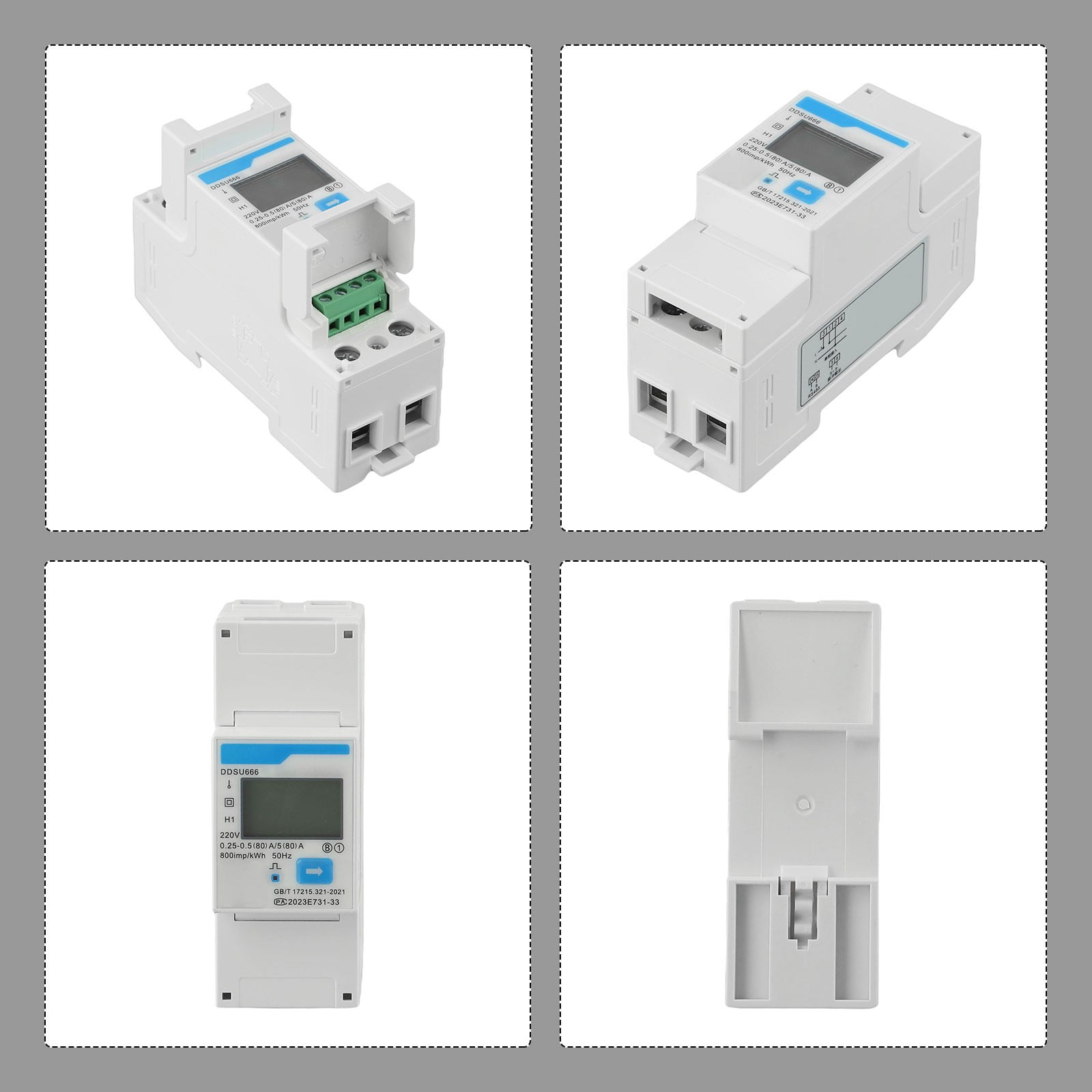 Goodhd Ddsu666 Electricity Meter Single Phase Rail Din Rs485 For Smart Energy Power