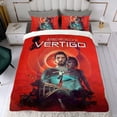 thumbnail image 4 of Vértigo Conjunto de sábanas temático, trío de piezas, cómodo y amigable con la piel, diseño único, regalo de decoración para el hogar para familiares, amigos y fans,140cm *210cm, 4 of 6