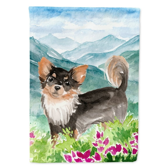 Carolines Treasures CK1972GF Mountian Flowers Chihuahua Flag Garden Size  Small multicolor