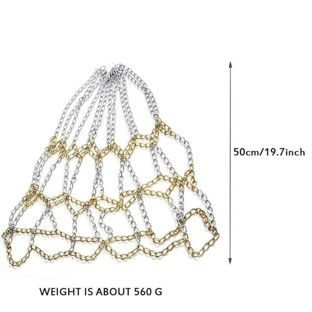 maskred All-Weather Galvanized Steel Chain Basketball Net For Outdoor Basketball Target Net Indoor/Outdoor