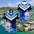 thumbnail image 3 of Camisetas hawaianas con estampado 3D de la bandera y el mapa de Honduras para hombres y mujeres, ropa informal de manga corta, ropa para hombre, 3 of 4