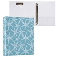 thumbnail image 3 of Blue Pastel Starfish Hardcover 3 Ring Binder 1.5” Round Rings Binder Organizer Letter Size Paper Pockets School Office Supplies, 3 of 9