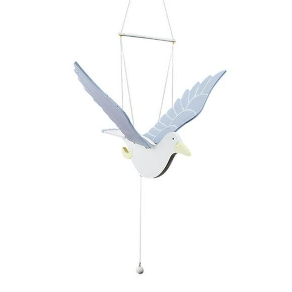POINTERTECK Art Flying Seagull Ceiling Hanging Bird Ornament Pendant for Home Living Room Garden Balcony Patio Color