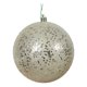 thumbnail image 1 of Adorno Navideño Vickerman Bola de Lentejuelas Champán de 6 Pulgadas x4, 1 of 2