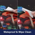 thumbnail image 4 of Colorful Mushroom Kitchen Mats for Floor, Anti Fatigue Mats for Kitchen Floor, Mysterious Black Non Slip Kitchen Rugs Cushioned Standing Mat for Laundry, Sink, Desk, Office, 4 of 6