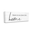 thumbnail image 3 of Stupell Industries No Place Like Home Phrase Graphic Art Gallery Wrapped Canvas Print Wall Art, Design by Anna Quach, 3 of 7