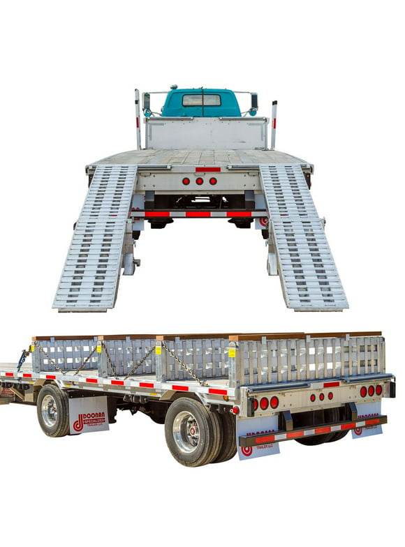 8'L x 18"W 4-Bunk Load Leveler 4-Ramp Master Kit for 18"H Step Deck Trailers 23,500 lb. Capacity