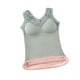 thumbnail image 1 of Sonducket Invierno otoño mujer encaje cuello en V ropa interior cálida Chinlon Lencería diseño Simple capa Base chaleco Bottoming Tops ropa Camisetas sin mangas Verde 65-87.5 kg, 1 of 6