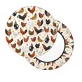 thumbnail image 7 of Bar Stool Covers Round, Roosters And Chickens Bar Stool Cushion Covers Seat Cushion With Elastic Bands, Chairs Covers For Kitchen Dining Room 12-14 Inch, 7 of 7