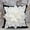 Black/Ivory, variant on Flower Pillow - Decorative Throw Pillow – 17” Square Flower Pillows – 3D Effect with Dual Colors – Soft & Comfortable Fabric – Elegant Handmade – Perfect for Home