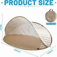 thumbnail image 3 of PONPRNGY Beach Tent for 2-3 Person - Easy Setup and Portable Beach Shade Sun Shelter Canopy with UPF 50+ UV Protection Family Size, 3 of 6
