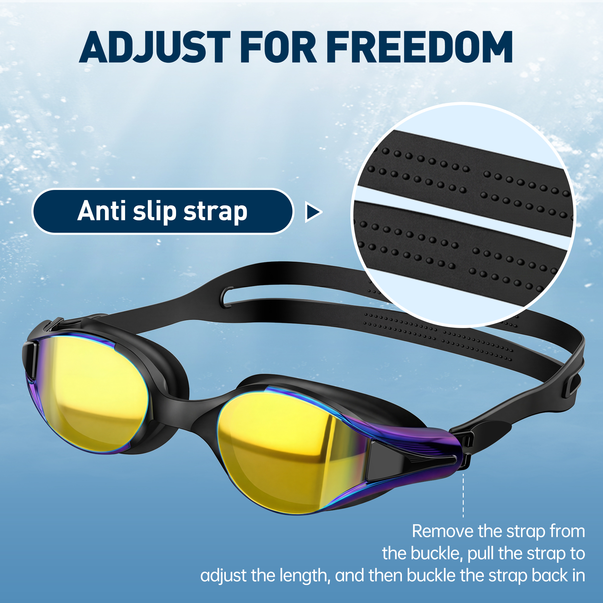 GPED 2-Pack Adult Swim Goggles with Anti-Fog photo 7