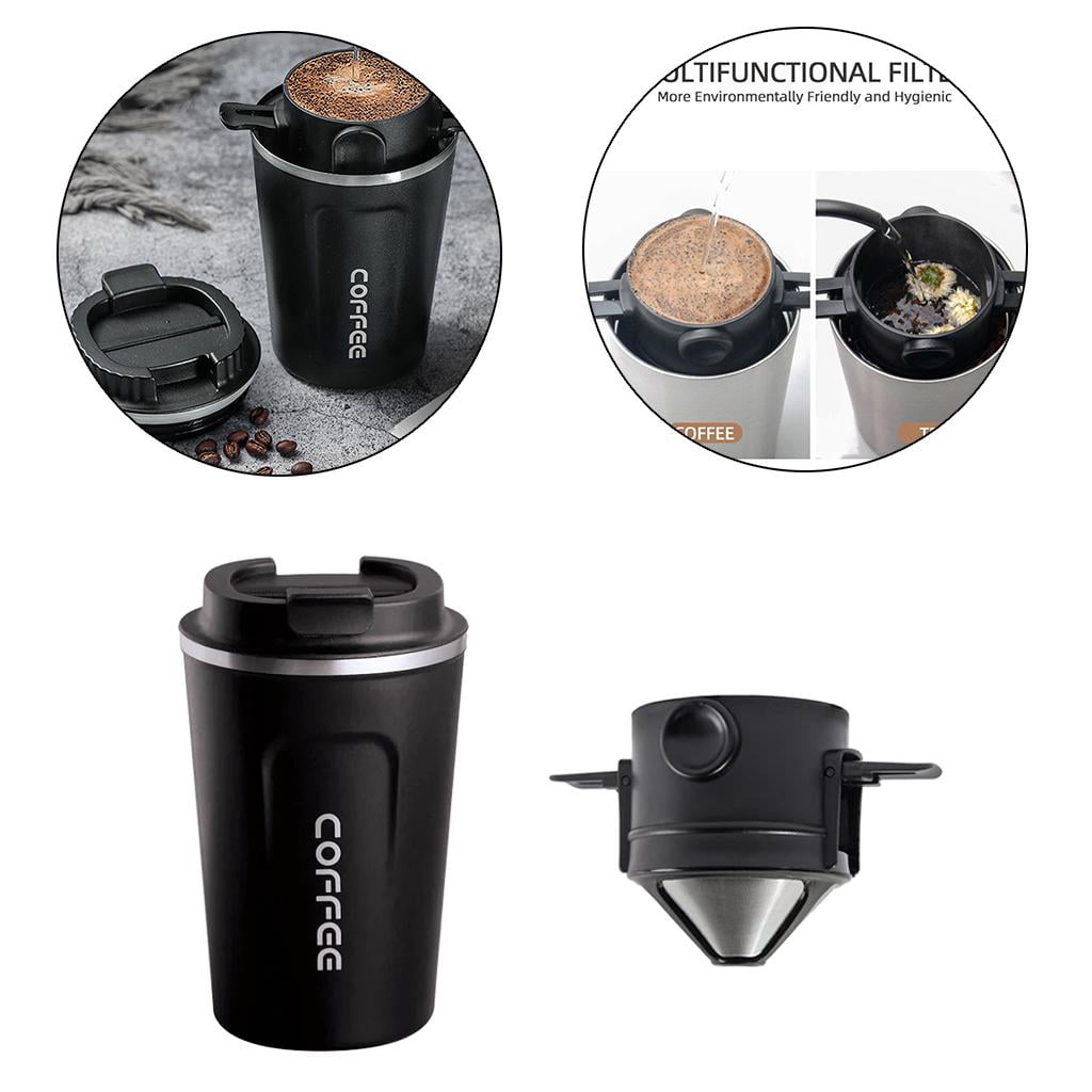 13 17 Tumbler 1 Piece Stainless Steel coffee Mug with Lids and