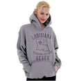 thumbnail image 4 of Louisiana is Calling Funny Creole Pun Unisex Plus Fleece Graphic Hoodie Brisco Brands 2X, 4 of 5