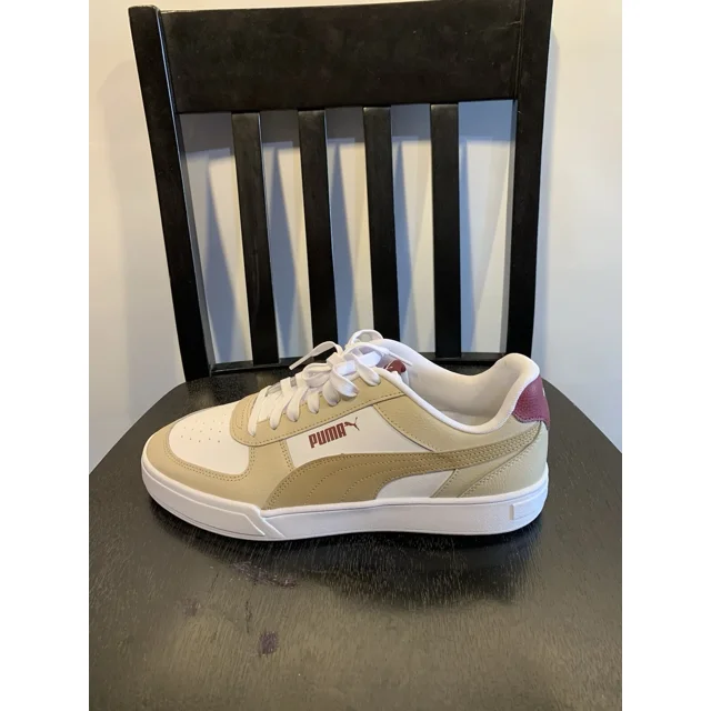 PU & MA Carter's Men's Size 11.5 Tan, White And Burgundy 395-193-07 New No Box