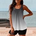 thumbnail image 4 of Womens Bathing Suits Two Piece Tank Tops Boyshorts Swimsuits High Waist Tummy Control Gradient Tankini Swimwear, S, 4 of 7