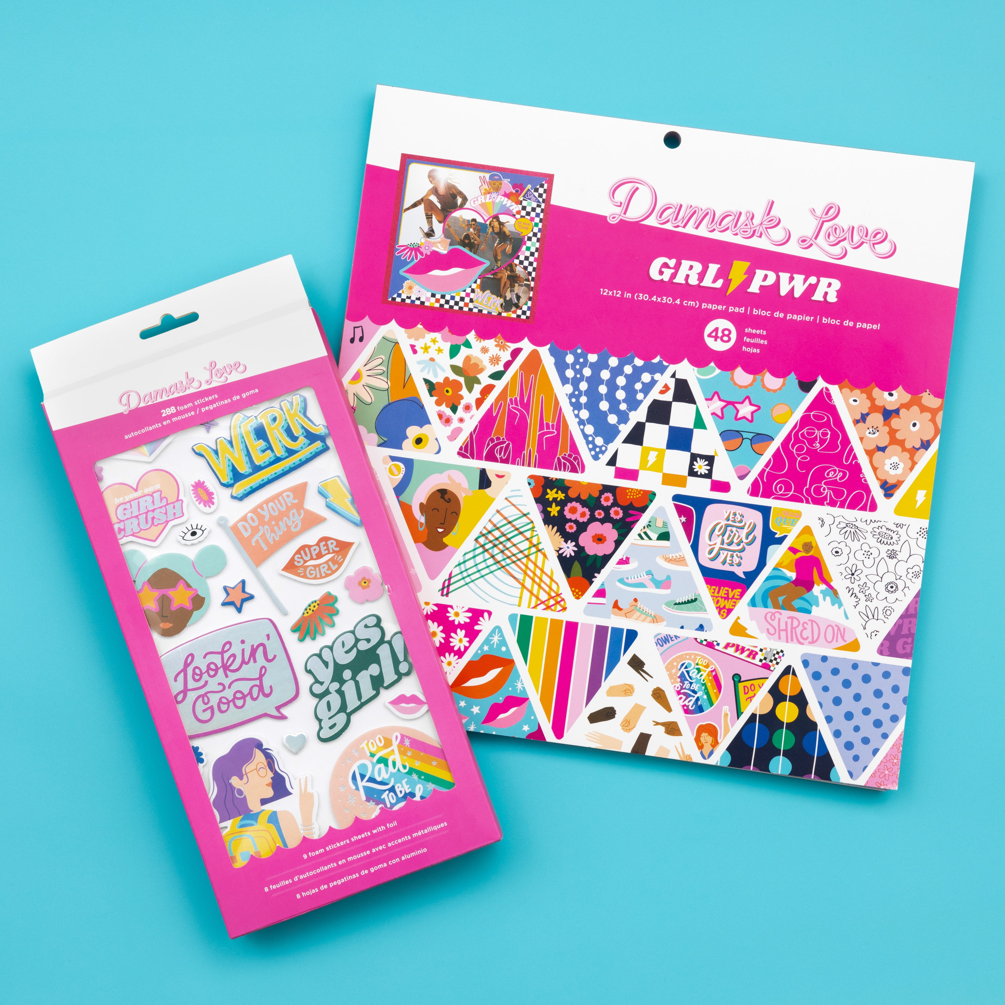 Damask Love Mini Card And Sticker Craft Kit - Multicolored, Unisex, for  Ages 12+ 