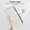 thumbnail image 5 of Compatible with iPhone 12 Pro Max Case 6.7 Inch with Slim Silicone Shockproof Protective Phone Case for iPhone 12 Pro Max with [Soft Touch Microfiber Lining]-Stone White, 5 of 16