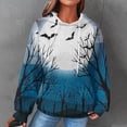 thumbnail image 2 of Waffle Hoodie for Women 2024 Fall Halloween Casual Drawstring Hooded Sweatshirts Basic Pullover Tops with Pockets,Cable Knit Hoodies, 2 of 6