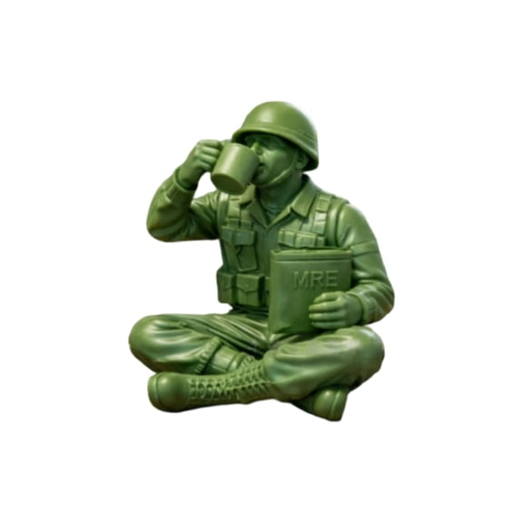 Miniature Green Soldier Models,Military Action Figure Set for Tabletop Decor,Bookshelf Display,and Scene Models,Collectible Army Men Toys Style A