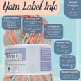 thumbnail image 5 of JubileeYarn Soft and Slim Worsted Bamboo Wool Blend Yarn - Ares - 100g/Skein - 2 Skeins, 5 of 6