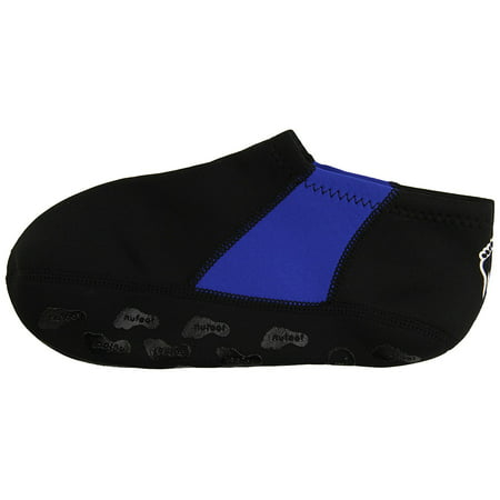 Booties Men's Shoes, Best Foldable & Flexible Footwear, Fold and Go Travel Shoes, Yoga Socks, Indoor Shoes, Slippers, Black with Royal Blue.., By (Best Yoga Stretches For Men)
