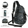 thumbnail image 3 of New York Xpress Camo Sling Bag Expandable 14–25L Daypack for Travel Hiking Cycling, Navy,118, 3 of 10