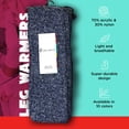 thumbnail image 2 of Foot Traffic Cable Knit Legwarmers (Long Denim), 2 of 5