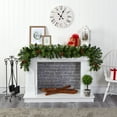 thumbnail image 4 of Nearly Natural 6ft Christmas Artificial Garland w/50 Clear LED Light, 4 of 5
