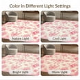 thumbnail image 7 of ODIKA 4'x6' Ultra-Soft Area Rug, Vintage Pink Damask Ribbon Motifs Alfombra Para Cuarto None Washable, Bare feet friendly, Silk-Touch for Bedroom Home office, 7 of 7
