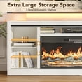 thumbnail image 6 of ANPOO 70.9" Farmhouse Fireplace TV Stand with 36" Electric Fireplace, LED Light & Sliding Barn Doors, Entertainment Center Fits Up to 80 Inch TV, Rustic Media Console for Living Room, 6 of 9