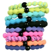 Goody Ouchless Forever Hair Elastics، حامل ذيل حصان صغير، نيون متعدد الألوان، 10 قيراط