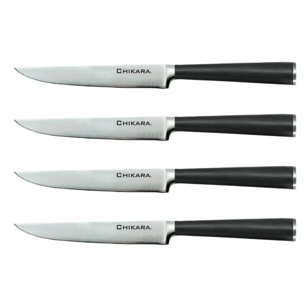 Ginsu Chikara Series 4Piece Steak Knives Set 420J Japanese