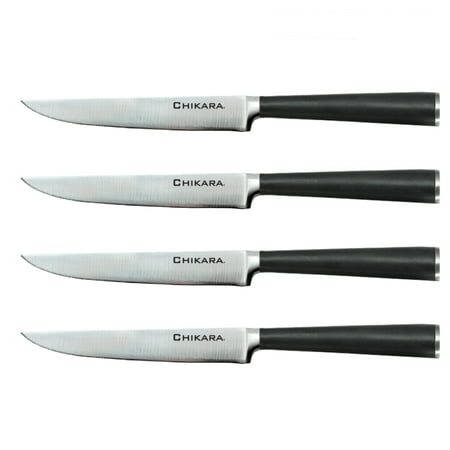Ginsu  Chikara Series Forged 4-Piece Steak Knives Set  420J Japanese Stainless Steel Knife