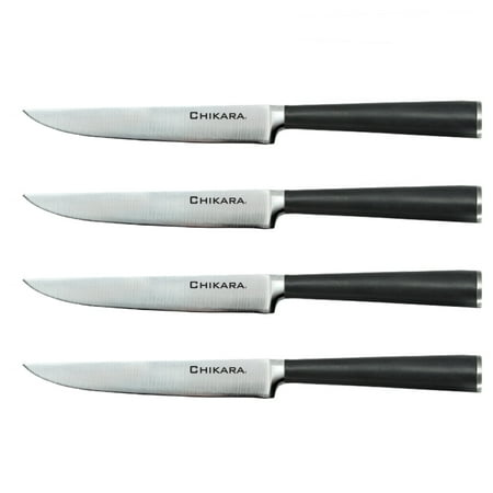 Ginsu  Chikara Series Forged 4-Piece Steak Knives Set  420J Japanese Stainless Steel Knife