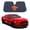 Superman Original, variant on Superman Car Windshield Sun Shade Foldable Accordion, DC Comics Superhero Front Window Shade, Universal Fit 58 x 27 Inch, Keeps Vehicle Cool, Protects Interior, Fun Fan Gift Accessory Blue