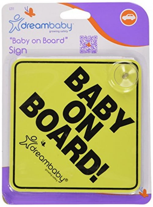 Bargain Baby Child Safety Car Sign Bold Baby on Board Window Suction Cup Signs