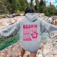 thumbnail image 1 of Women'S Plain Basics Brushed Letters Loose Fit Hooded Sweats, 1 of 2