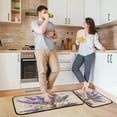 thumbnail image 6 of Lavender Anti Fatigue Mats for Kitchen Floor,Set of 2 Non Skid Washable Waterproof Anti Kitchen Floor Mats for Kitchen Office Laundry Room Bathroom (19"x27"+19"x47") Home Decor, 6 of 7