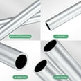 thumbnail image 2 of Tubo redondo de aluminio 6063 de 250 mm en paquete de 2, 15 mm ID 19 mm OD, tubería de aluminio sin costura para manualidades DIY [0.59x0.75x9.8IN], 2 of 7