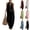02# Black, variant on Women's Linen 2 Piece Set Casual Sleeveless V Neck Halter Top Matching Baggy Wide Leg Pants Summer Outfits,Sky Blue S