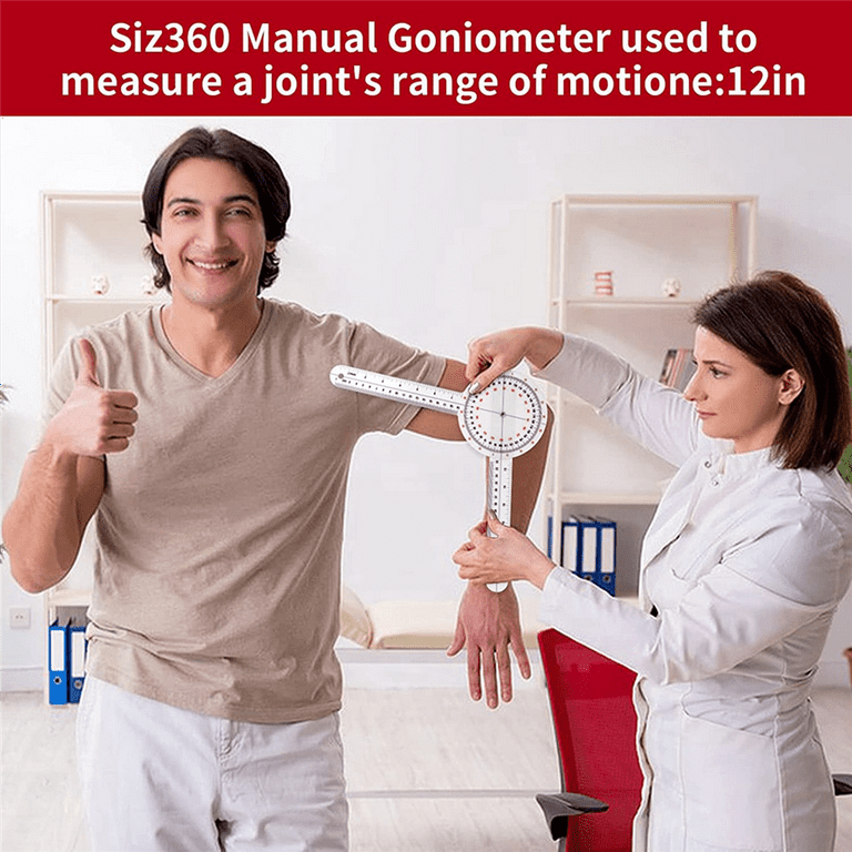 Rehabilitation Measuring Instrument 2-Pack Goniometer 12 Inch ...
