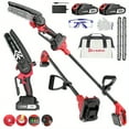 thumbnail image 2 of Tegatok Cordless Pole Saw and Mini Chainsaw, 2000mAh Battery Powered, 6-Inch Brushless Electric Rotatable Pole Saw, Multi-Angle for Tree Pruning Wood Cutting, 2 of 7